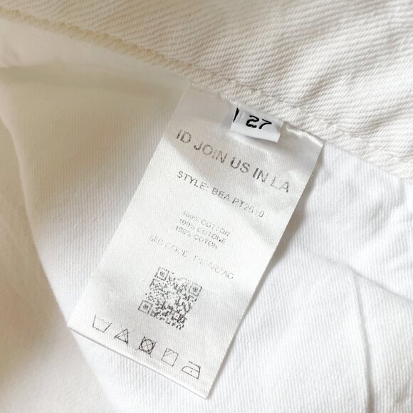 Icon Denim Bea Wide Leg Jeans White Size 27 NEW NWT - Picture 8 of 11